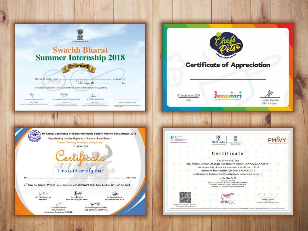 Certificate Printing Macclesfield