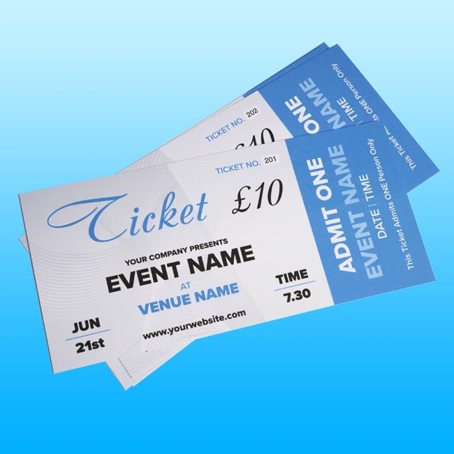 Tickets Printing Macclesfield